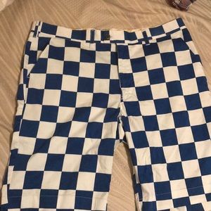 LoudMouth Golf Blue Checkboard Shorts size 40